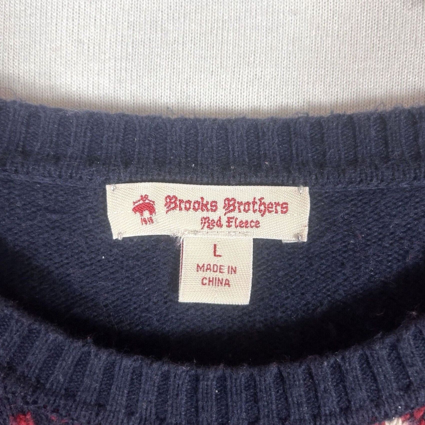 Brooks Brothers Brooks Brothers Red Fleece Sweater Juniors L Long Sleeve Purple Knit Crew Neck Pullover Boy(s) Girls? Size L / US 10 / IT 46 - 3 Thumbnail