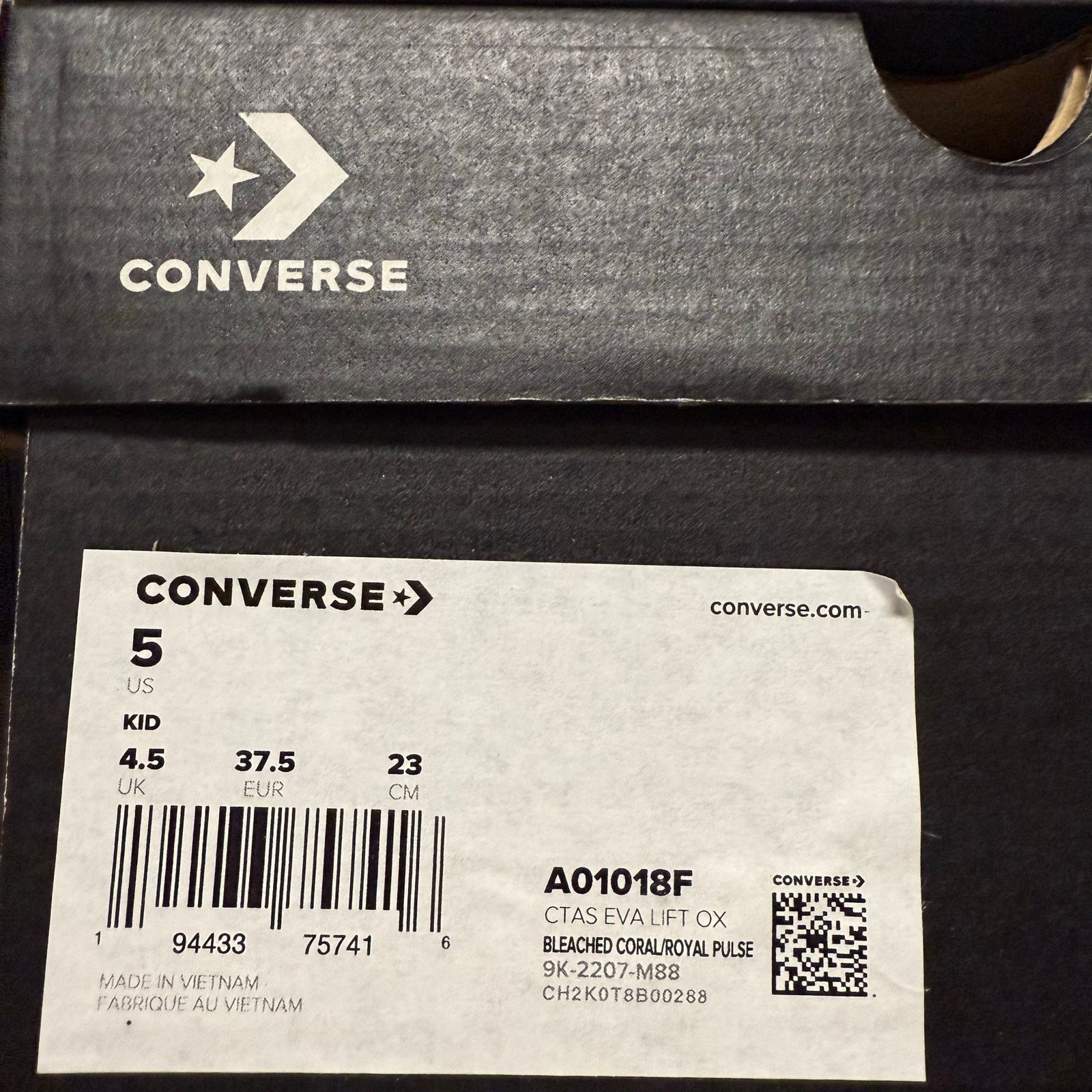 Converse CONVERSE GS 5 CHUCK TAYLOR ALL STAR EVA LIFT OX A01018F Size US 5 / IT 35 - 2 Thumbnail