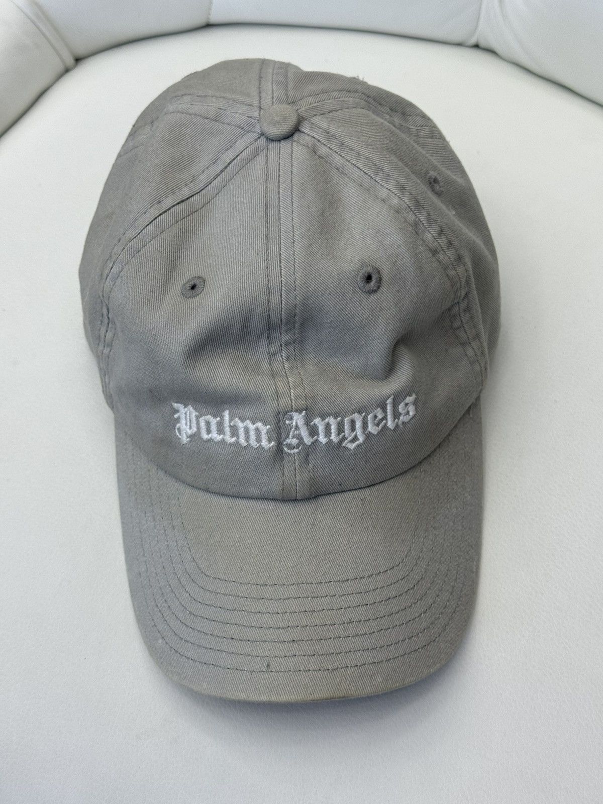 Palm Angels Palm Angels Mens Hat Pre Owned Grey Starp One Size Size ONE SIZE - 1 Thumbnail