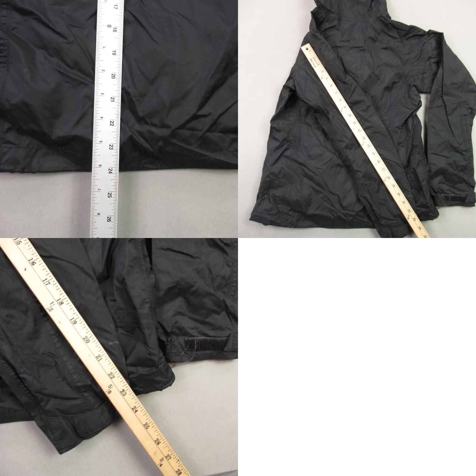 Vintage Columbia Jacket Womens Mediu Full Zip Hooded Outdoor Nylon Shell Pockets Black - Regular Size M Size M / US 6-8 / IT 42-44 - 8 Thumbnail