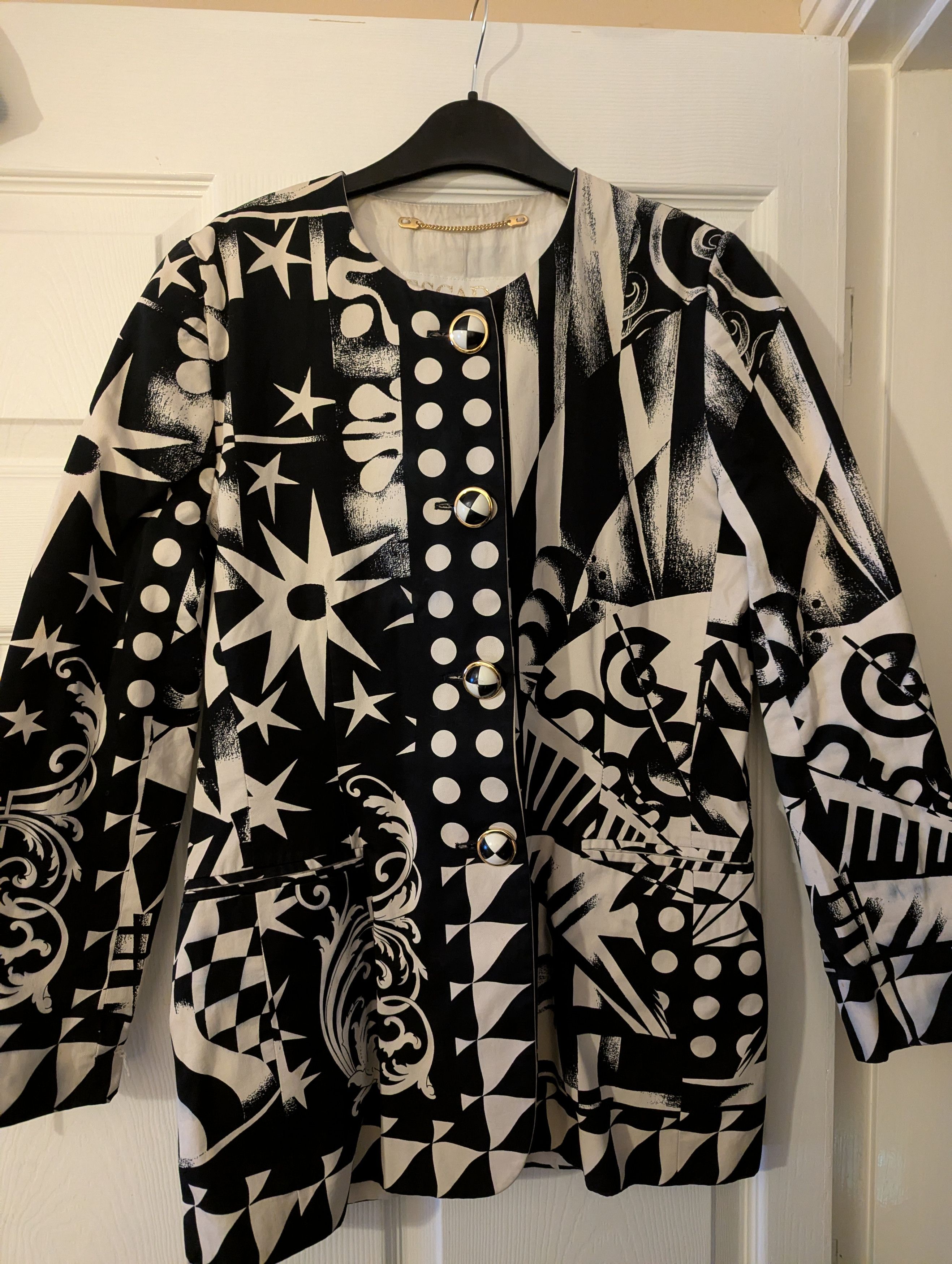 Escada Escada by Margaretha Ley Geometric Blazer 36 Size M / US 6-8 / IT 42-44 - 1 Thumbnail
