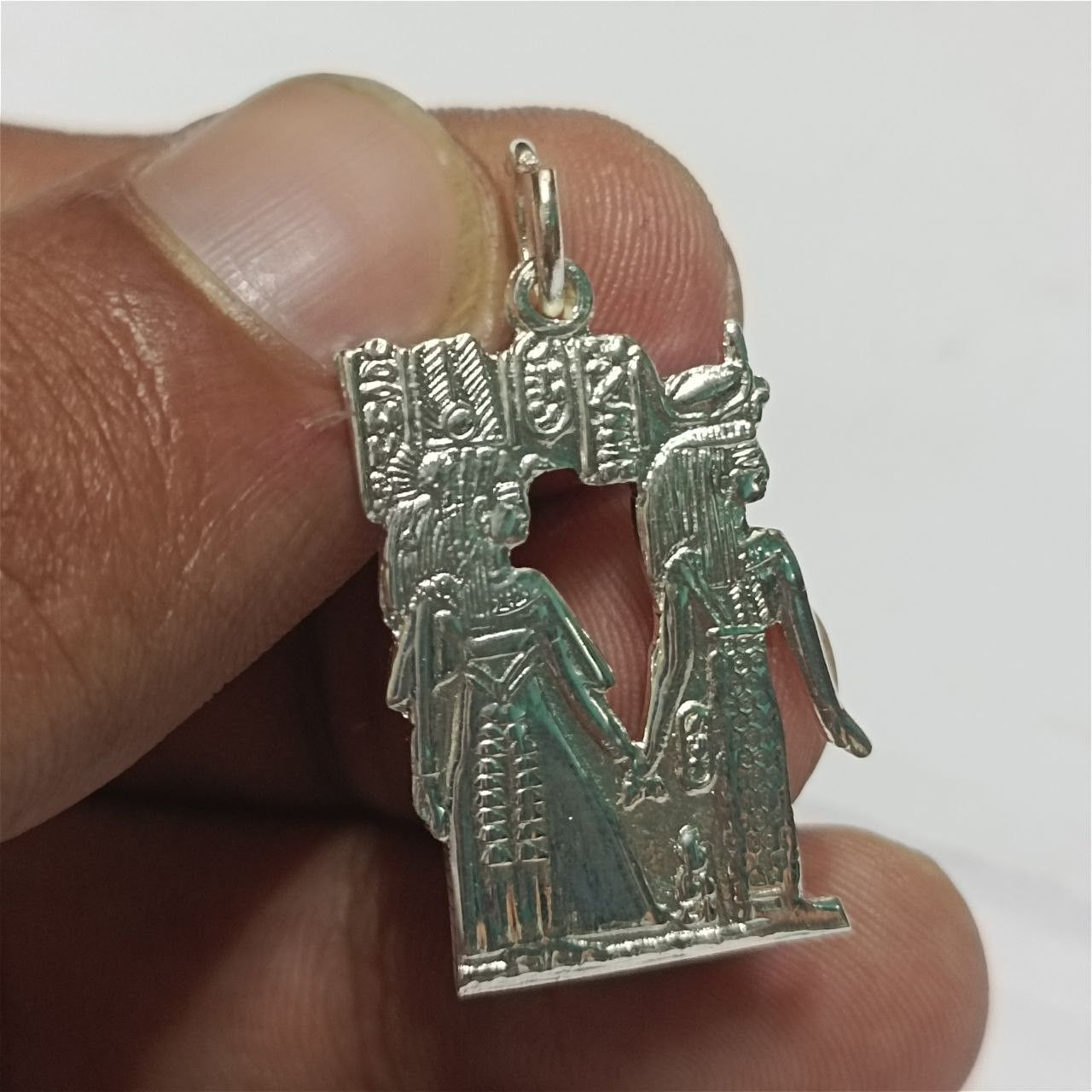 Handmade Silver-plated pharaonic jewelry piece, handmade Size ONE SIZE - 4 Thumbnail