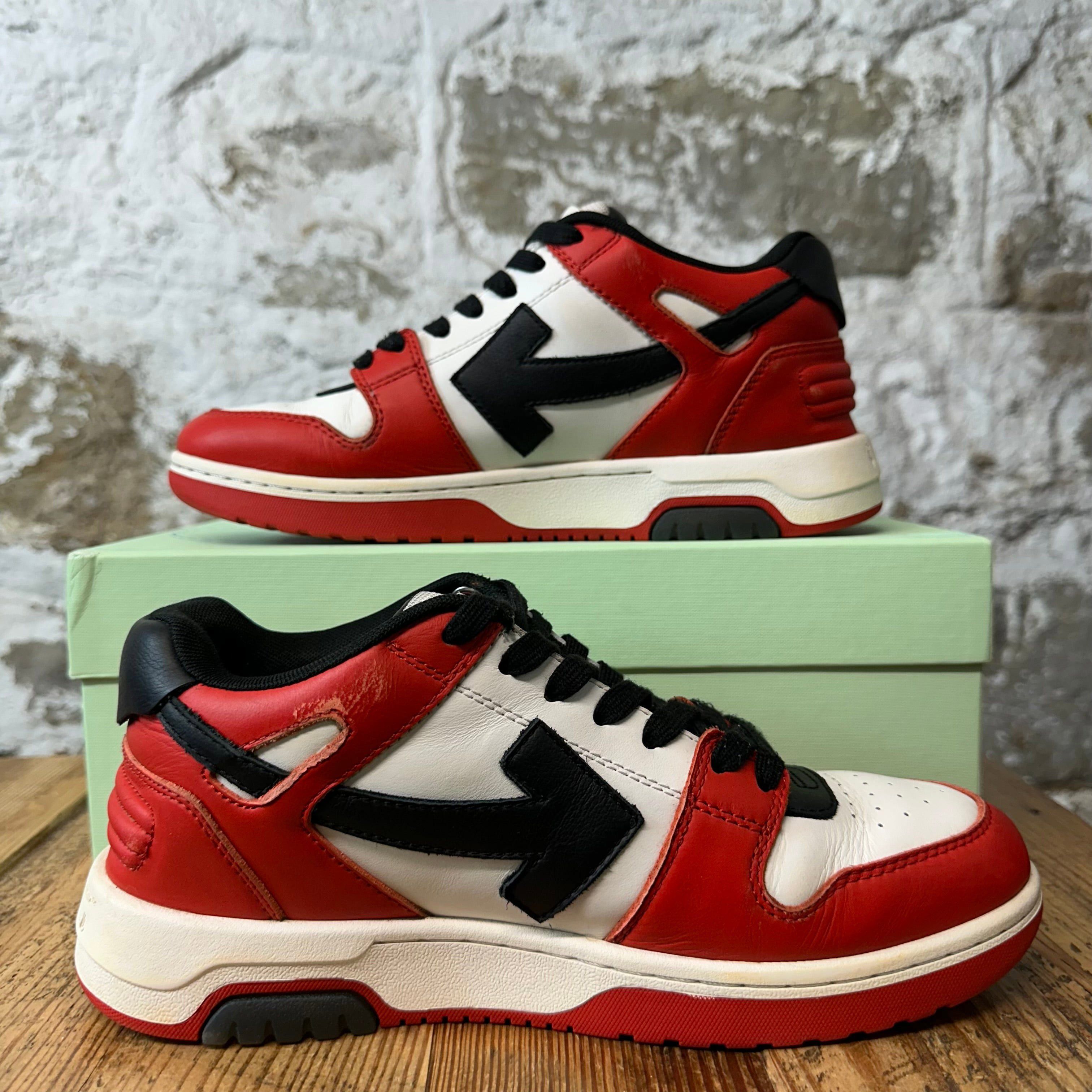 Off-White Off-White Out Of Office Black White Red Sneaker Sz 6.5 (39) Size US 6.5 / EU 39-40 - 2 Thumbnail