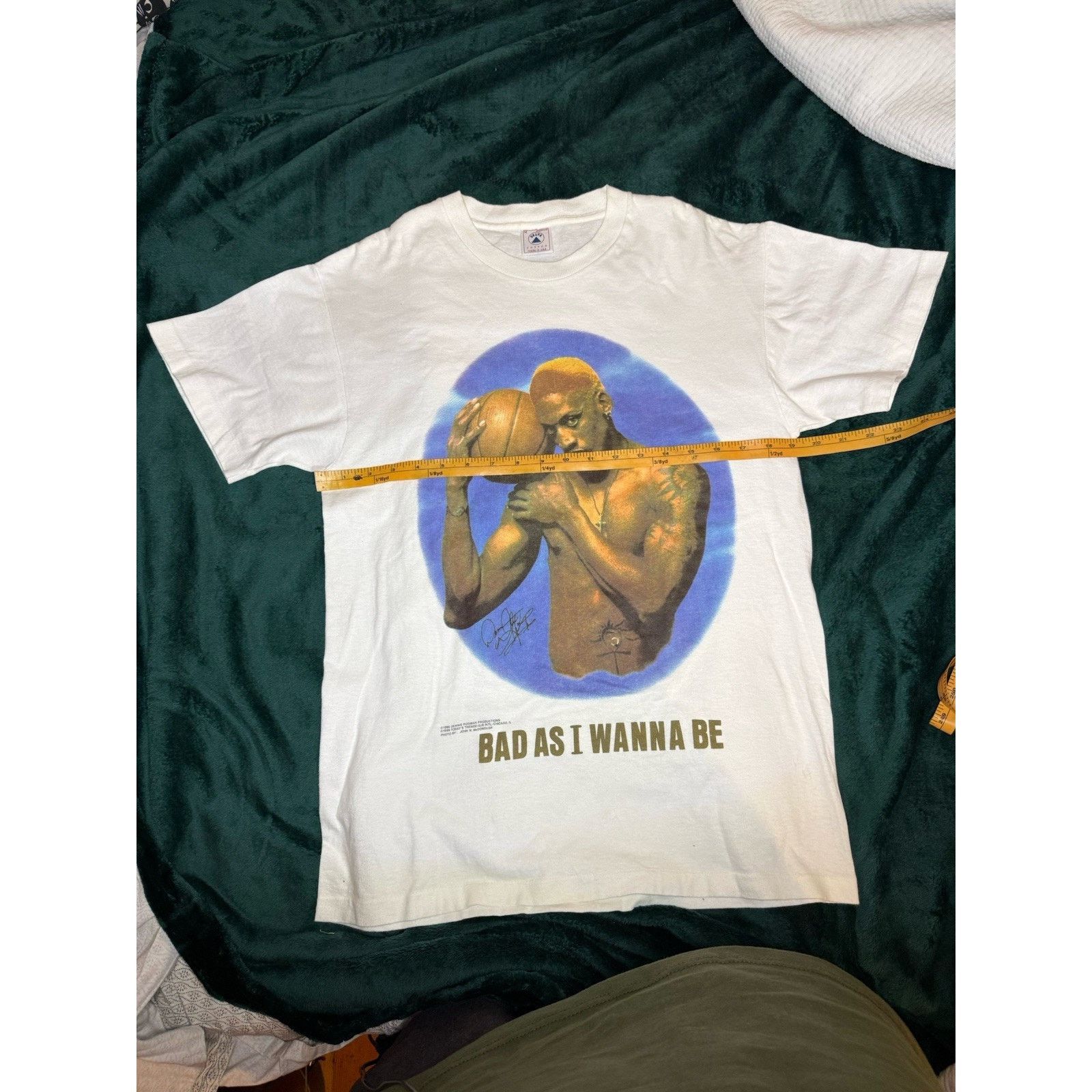 Mtv Dennis Rodman T Shirt White 1996 NBA Size Medium Delta Tag Size US M / EU 48-50 / 2 - 9 Thumbnail