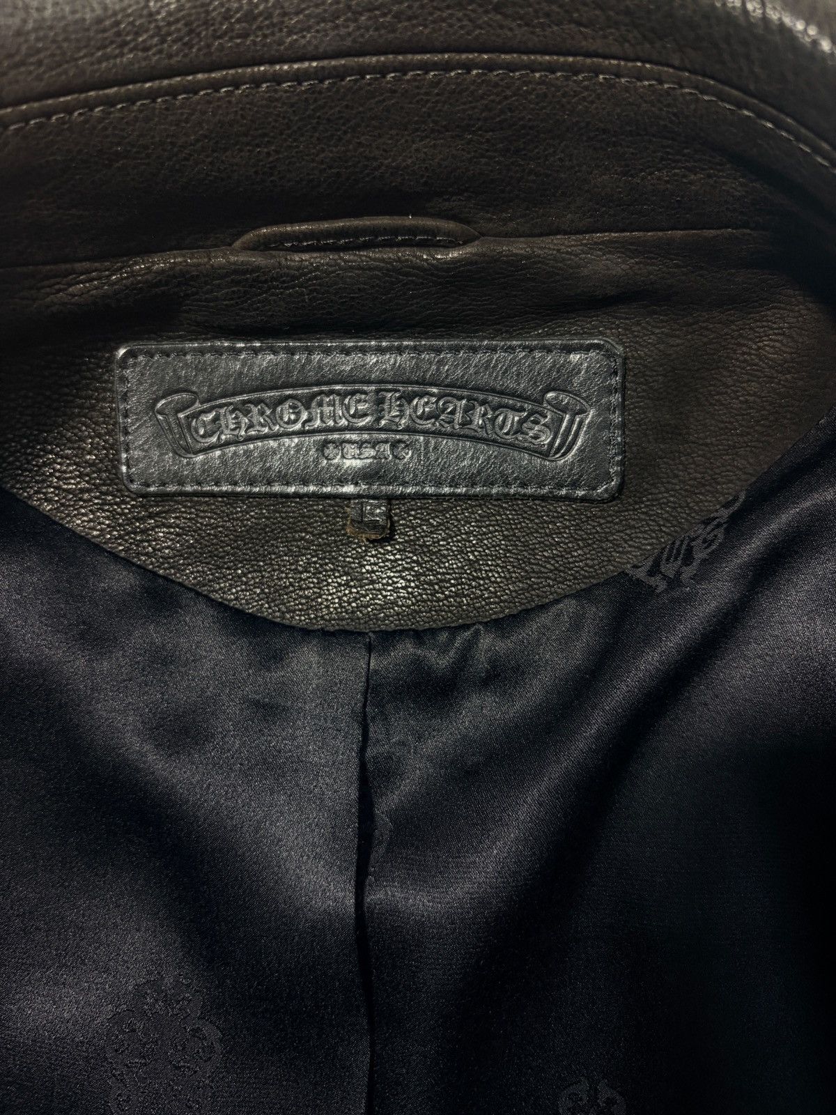 Chrome Hearts CHROME HEARTS Leather Blazer Size US L / EU 52-54 / 3 - 4 Thumbnail