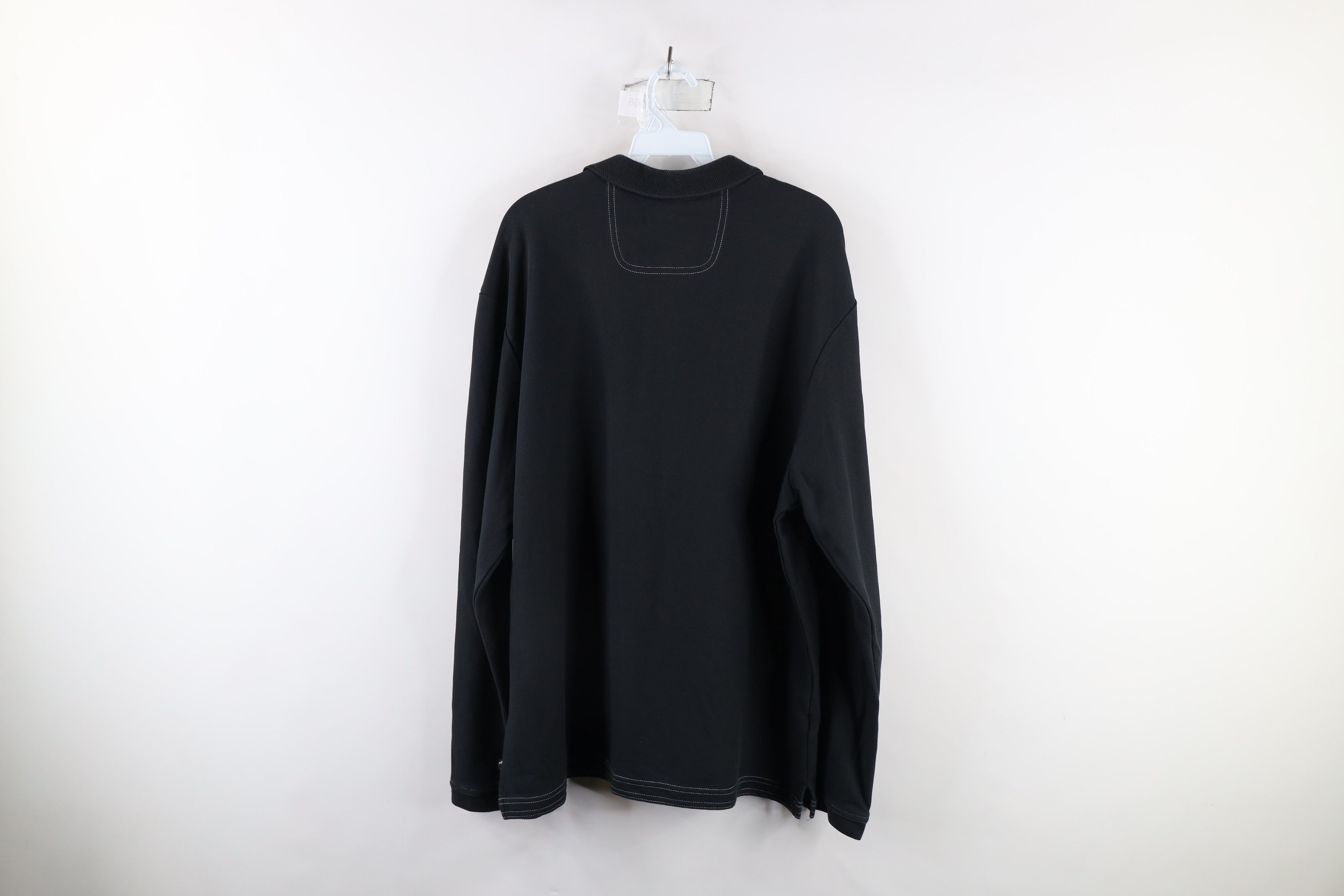 Tommy Bahama × Vintage Tommy Bahama Knit Long Sleeve Collared Polo Shirt Black Size US XL / EU 56 / 4 - 11 Thumbnail