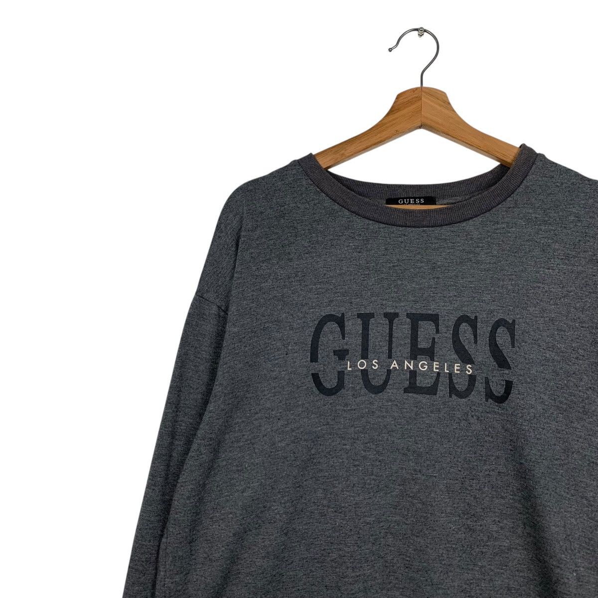 Guess GUESS Los Angeles Big Logo Crewneck Sweatshirt #1652-C74 Size US XL / EU 56 / 4 - 6 Thumbnail