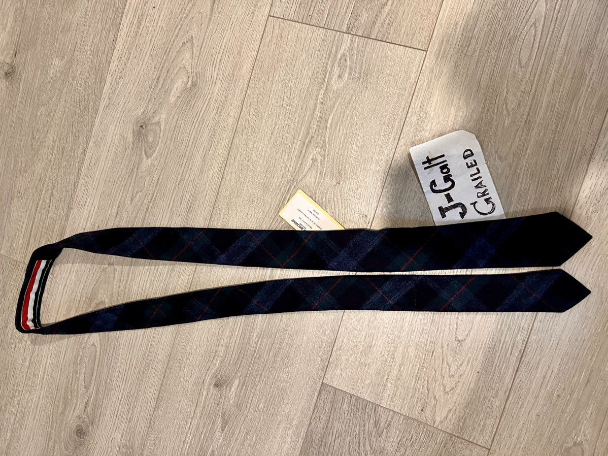 Thom Browne Thom Browne Slim Tartan Flannel Tie Wool Cashmere Italy Size ONE SIZE - 8 Thumbnail