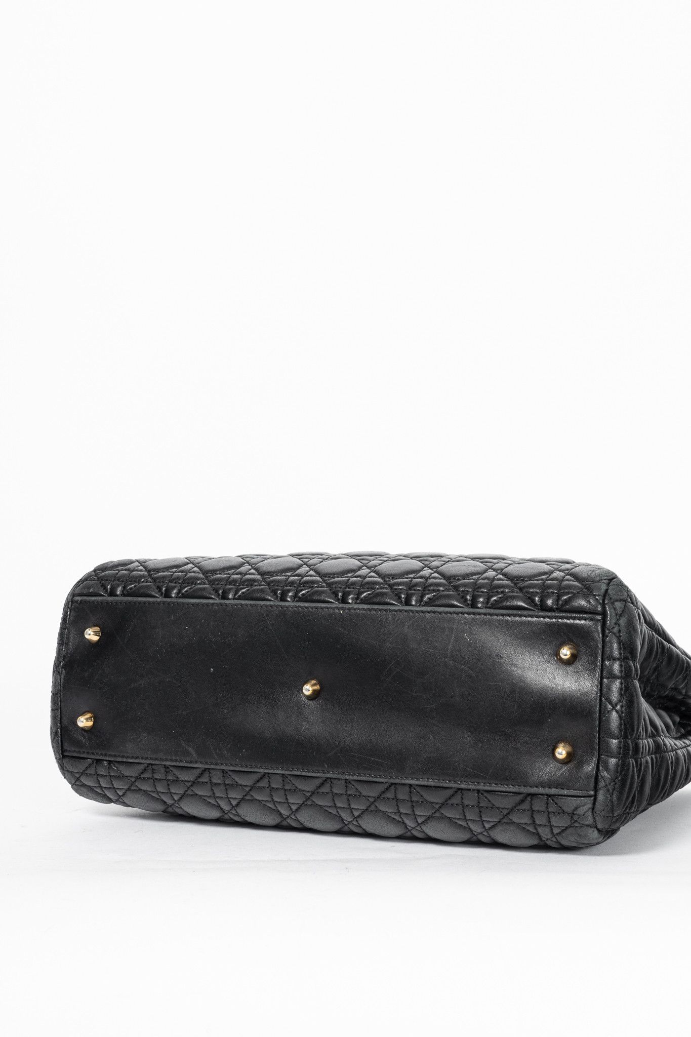 Dior Christian Dior Lady Dior Black Cannage Lambskin Tote Size ONE SIZE - 5 Thumbnail