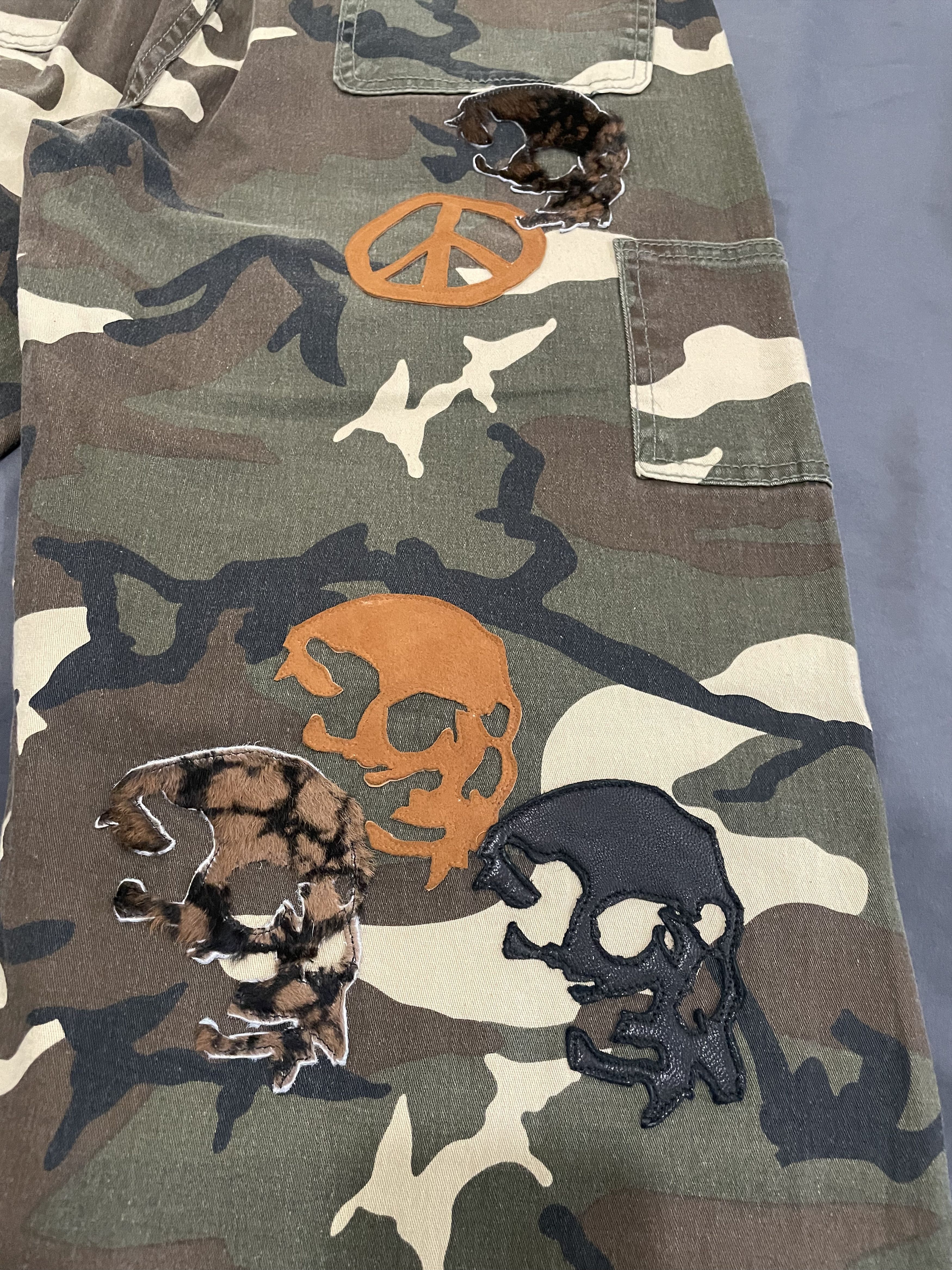 BV By Bodega Vengeance Flooded Double Knee Camo Carpenters Size US 31 - 8 Thumbnail