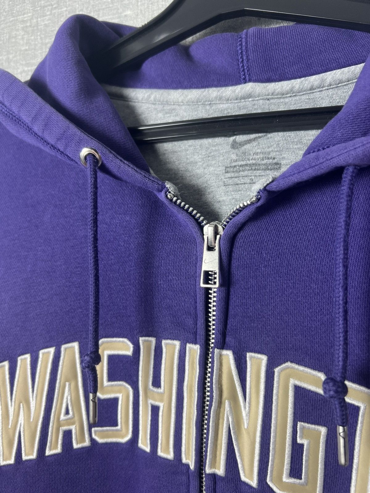 Nike × Vintage Vintage Nike Washington Embroidered Big logo Full Zip Hoodie Size US L / EU 52-54 / 3 - 5 Thumbnail