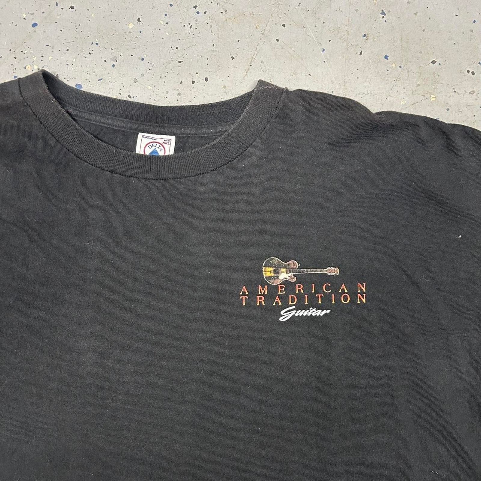 Other Black vintage American Tradition Guitar Tee Size US XXL / EU 58 / 5 - 4 Thumbnail