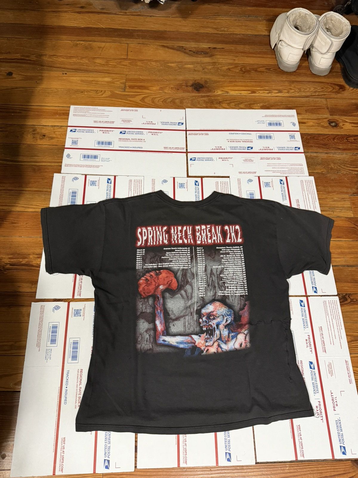 Vintage Vinage 2002 Cannibal Corpse Neck Break Tour Tee XL Size US XL / EU 56 / 4 - 8 Thumbnail