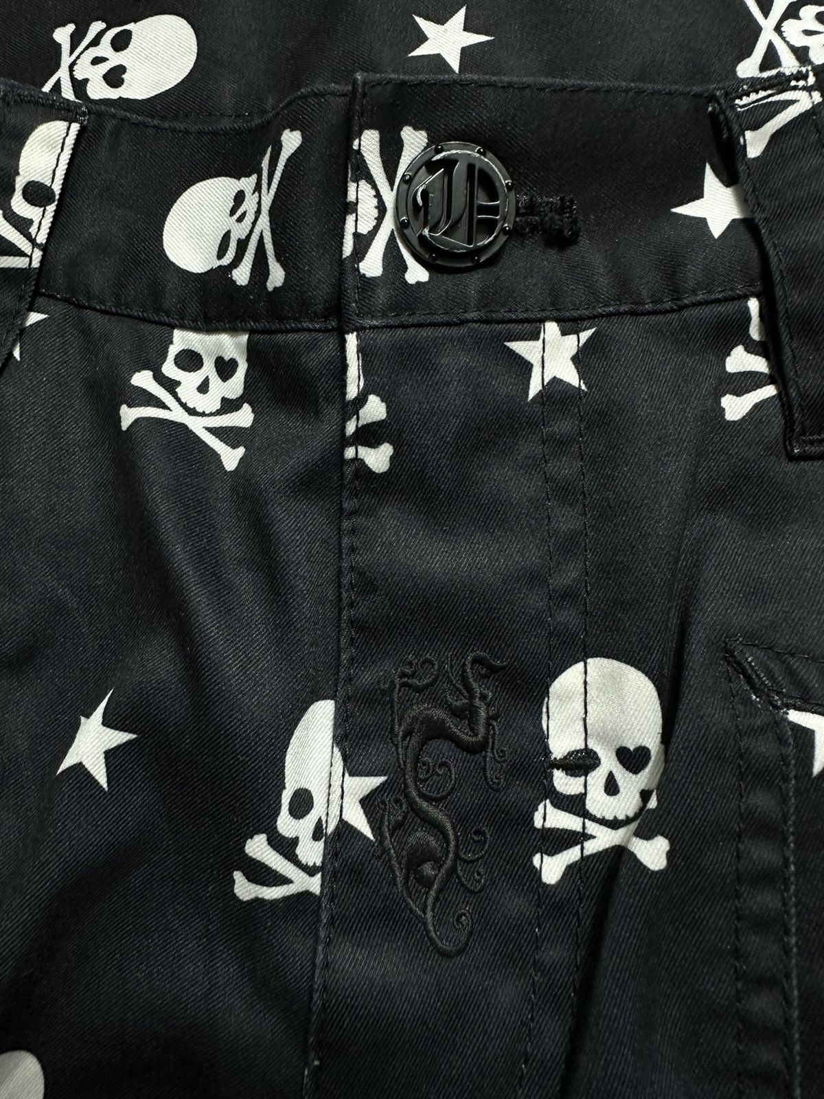 Hysteric Glamour Japanese Skull Full Print Y2k Punk Alexander McQueen STYLE Size US 33 - 9 Thumbnail