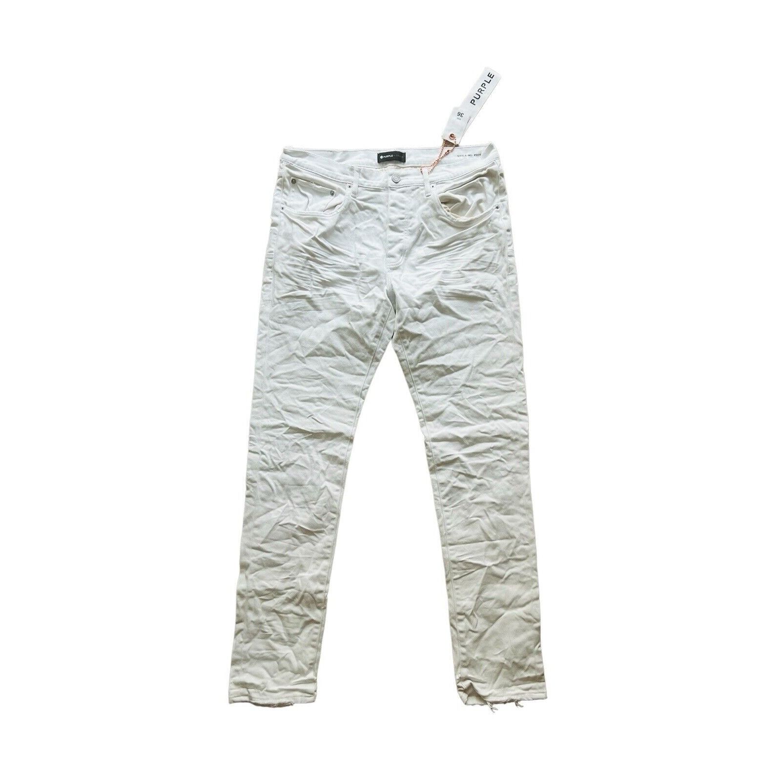 image of Jeans Mens Slim Fit White P001 Size 36/32