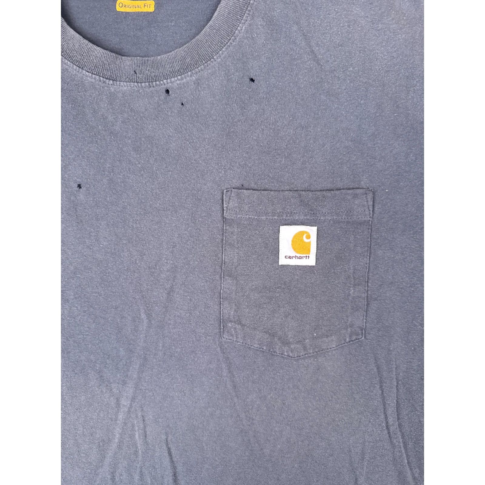 Carhartt VINTAGE Carhartt Shirt Mens 2XL Tall Blue Short Sleeve Pocket Crew Neck Cotton READ Size US XXL / EU 58 / 5 - 6 Thumbnail