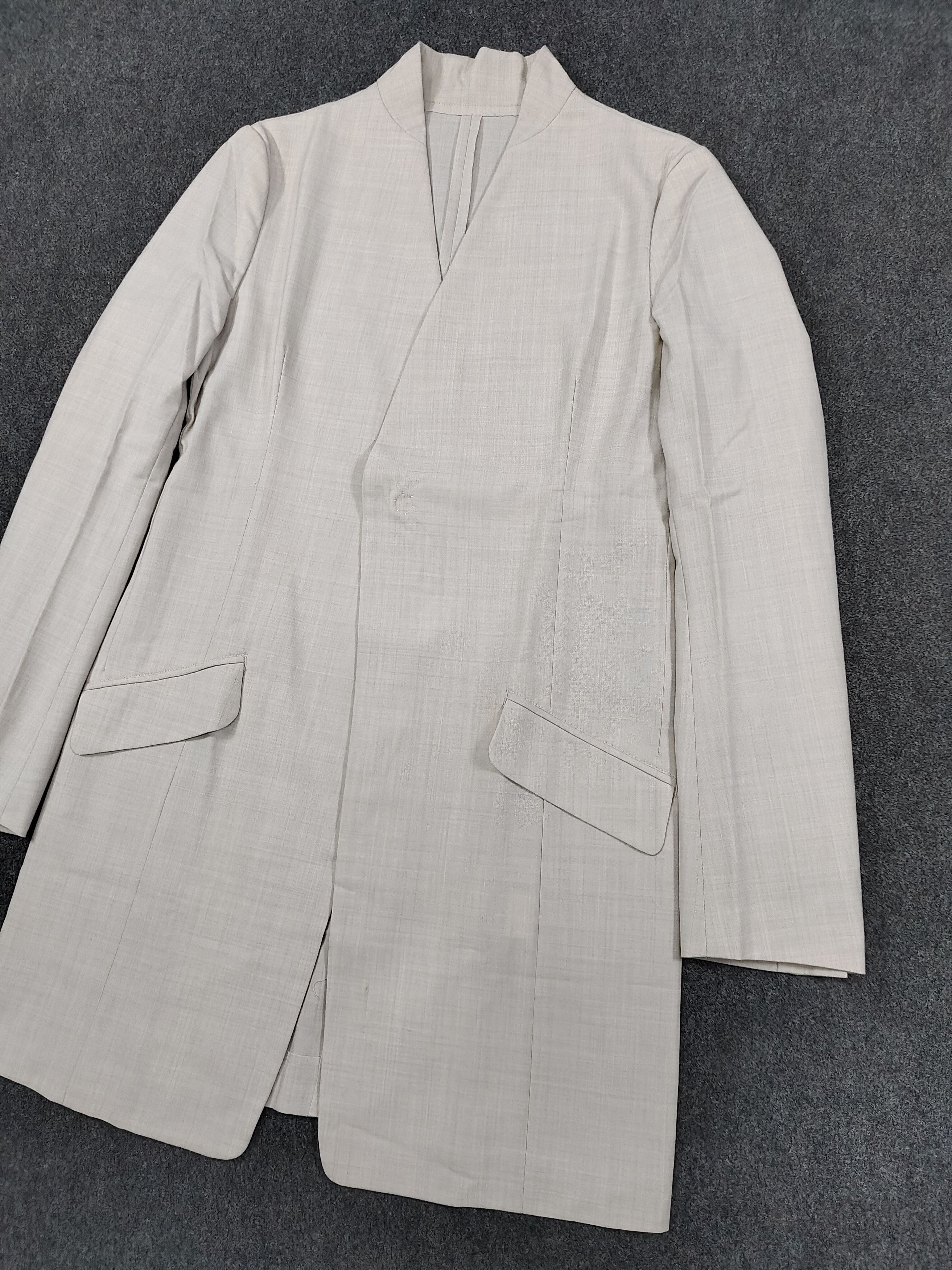 Yohji Yamamoto SAMPLE Y’s- Clean Wrap Silhouette Minimalist Long Coat Size M / US 6-8 / IT 42-44 - 7 Thumbnail