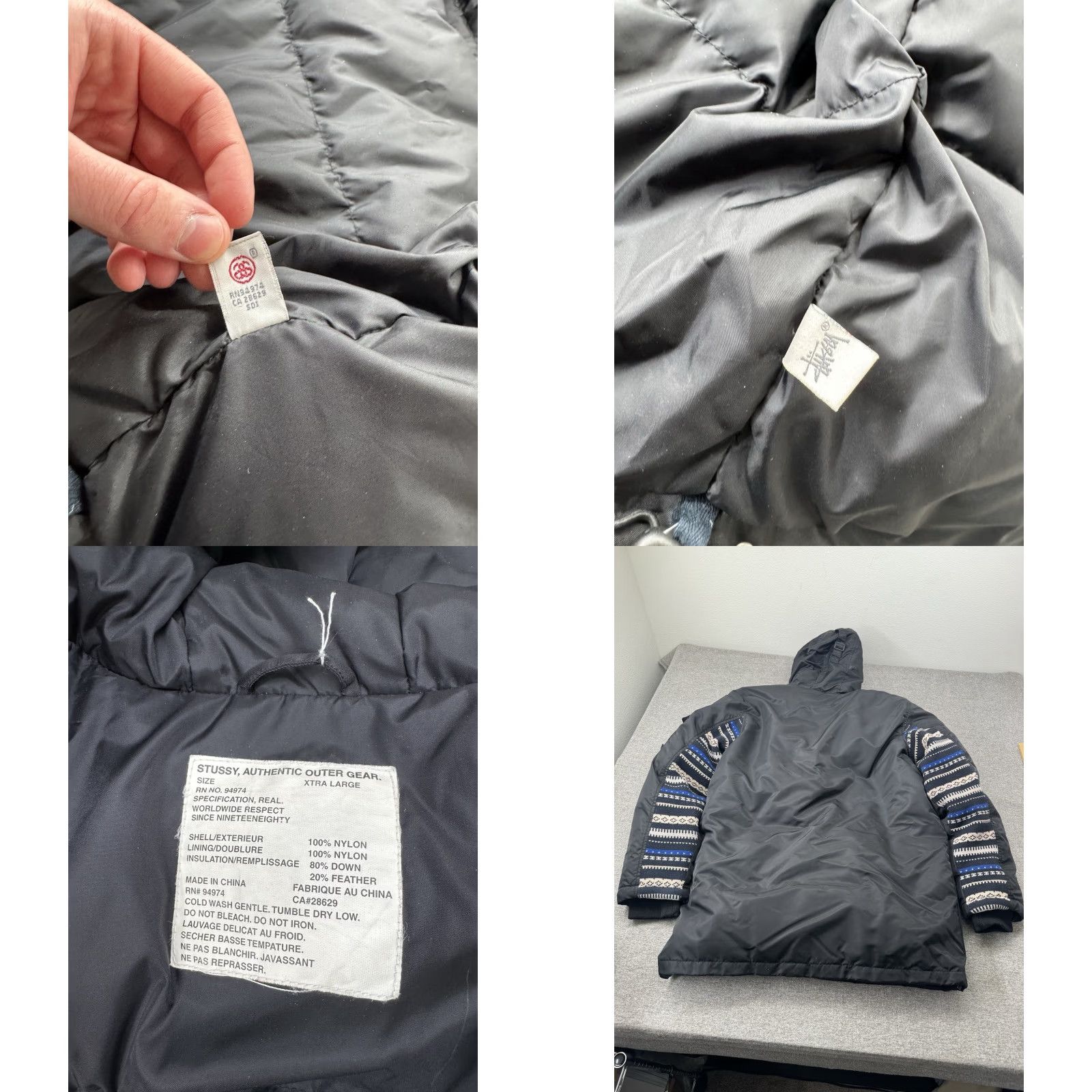 Vintage VINTAGE Stussy Puffer Jacket Shirt? Size US XL / EU 56 / 4 - 8 Thumbnail