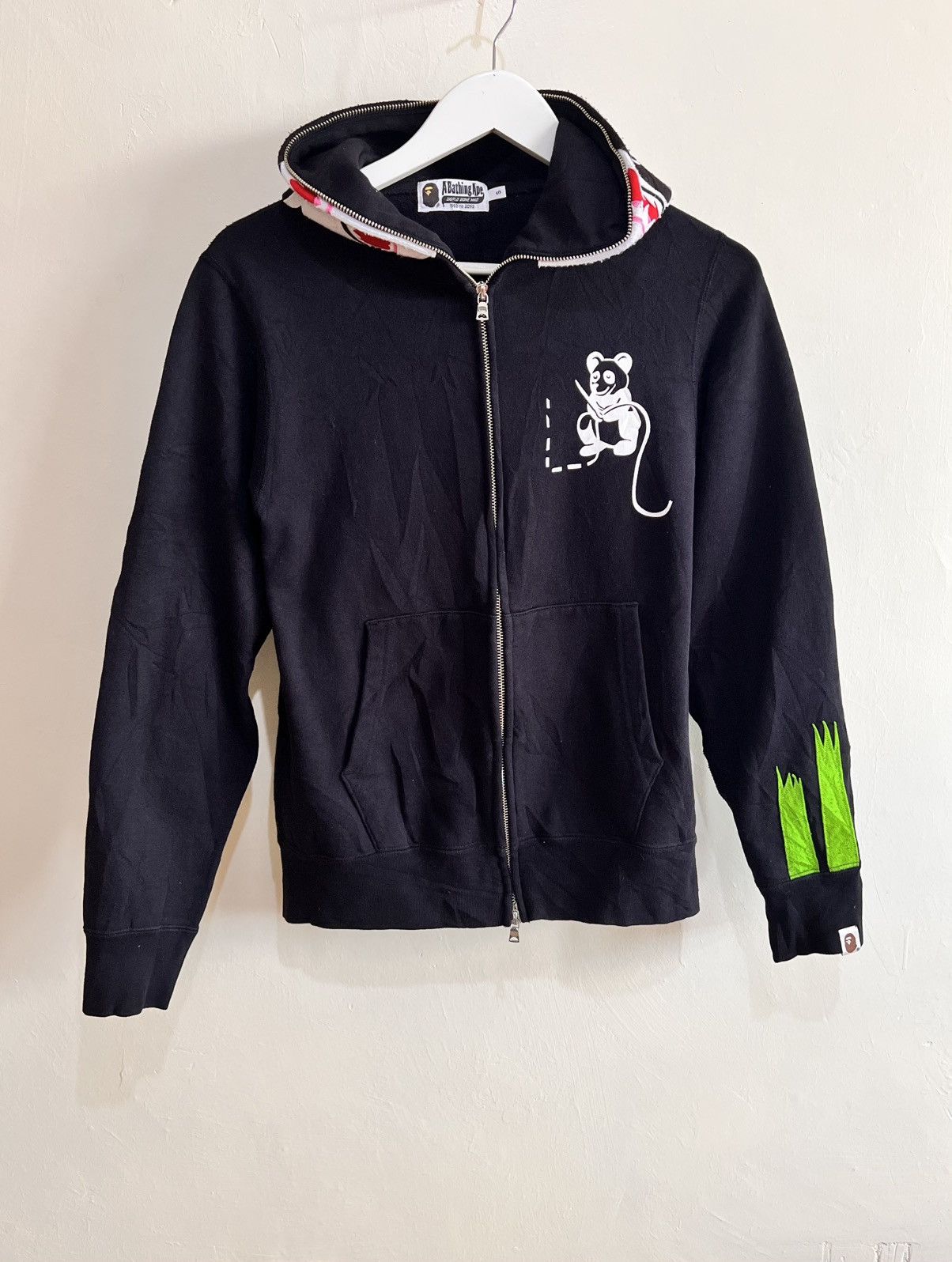 トップス A BATHNG APE panda boa hoodie BAPE Boa Panda full zip hoodie a bathing ape NIGO Gray Size S | eBay