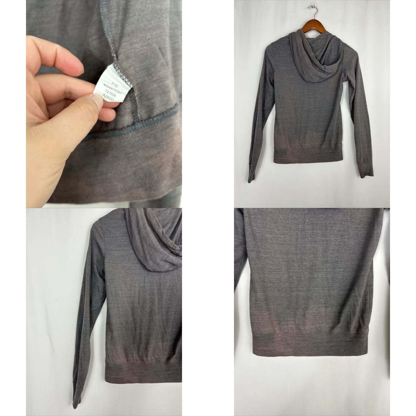 The North Face The North Face Womens XS Full Zip Lightweight Hoodie Gray Polyester Blend Hoodie Womens XS Gray 90s Activewear Mens? Size XS / US 0-2 / IT 36-38 - 9 Thumbnail