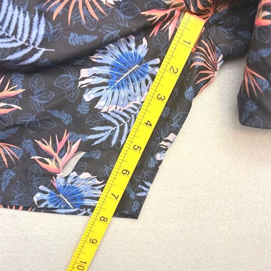 Vintage CON.STRUCT Board Shorts Tropical Swim Trunks Black Floral 8" Mens Size L Size US 33 - 7 Thumbnail
