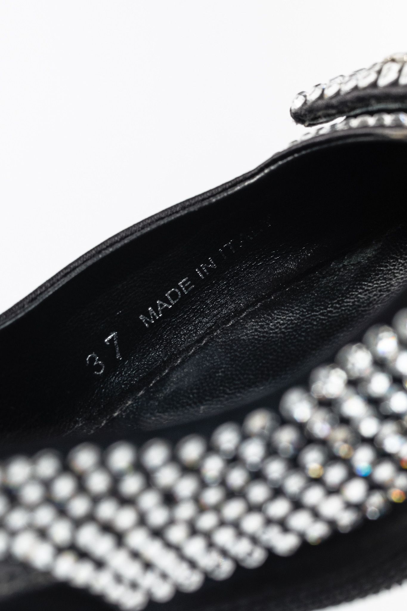 Prada Prada Black Satin Crystal Sling-Back Pumps Size US 6.5 / IT 36.5 - 10 Thumbnail