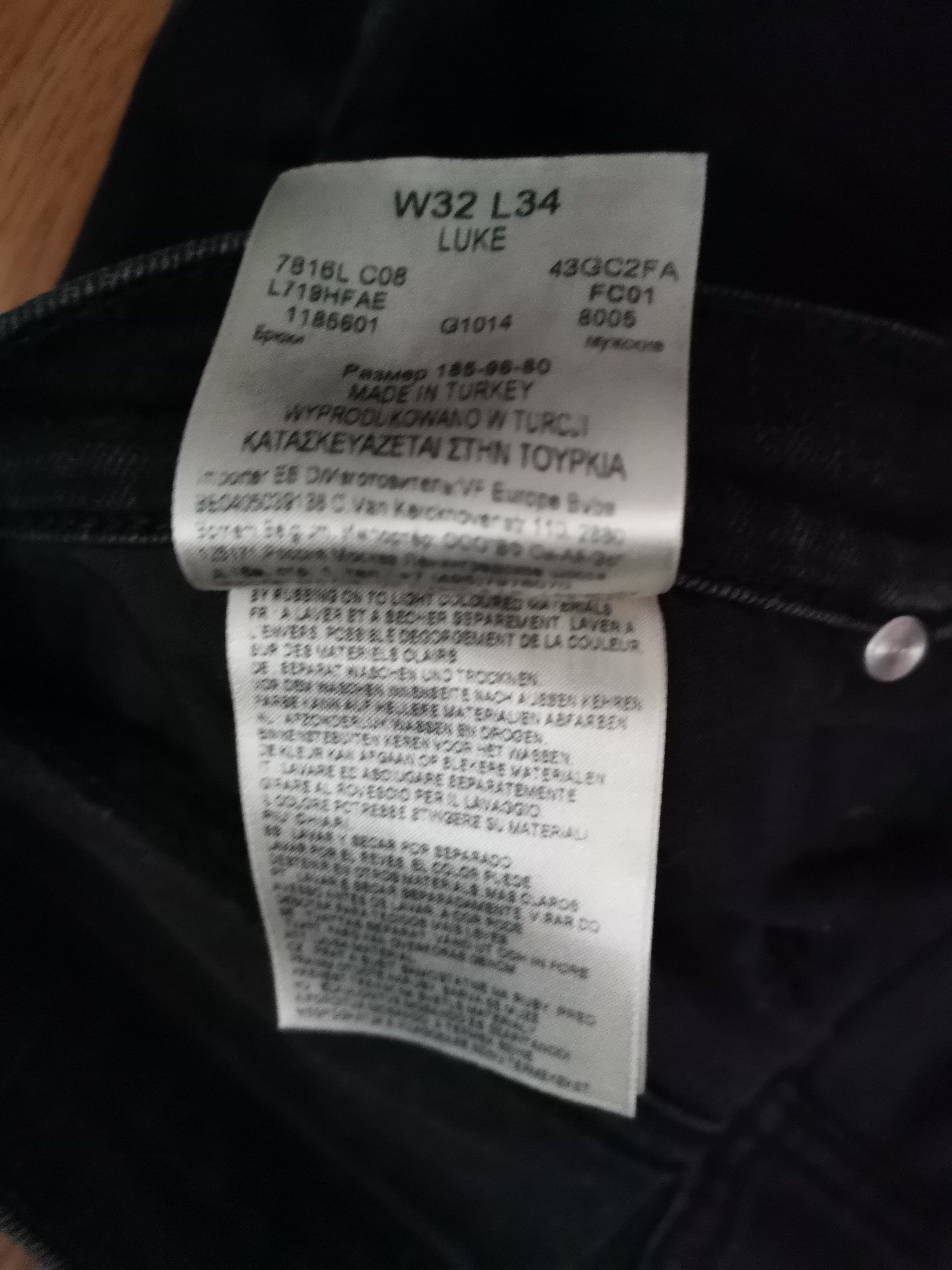 Lee Lee Luke Jeans Size US 32 / EU 48 - 3 Thumbnail