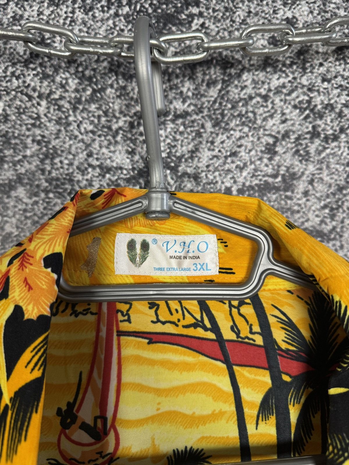 Vintage Hawaiian Shirt Tropical Sunset Palm Tree Aloha Camp Collar Size US XXL / EU 58 / 5 - 6 Thumbnail