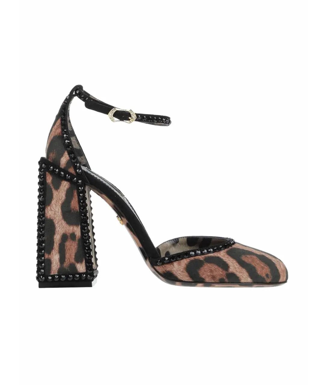 o1y0925 Ankle Strap Pumps in Brown/Black