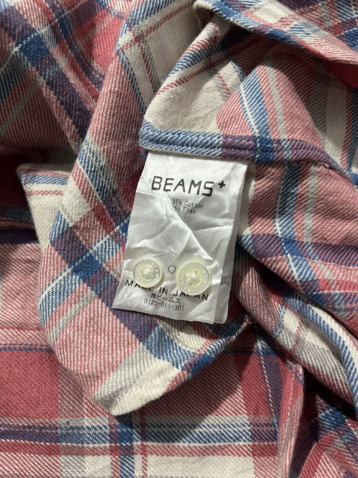 Beams Plus Beams plus plaid shirt button Size US M / EU 48-50 / 2 - 6 Thumbnail