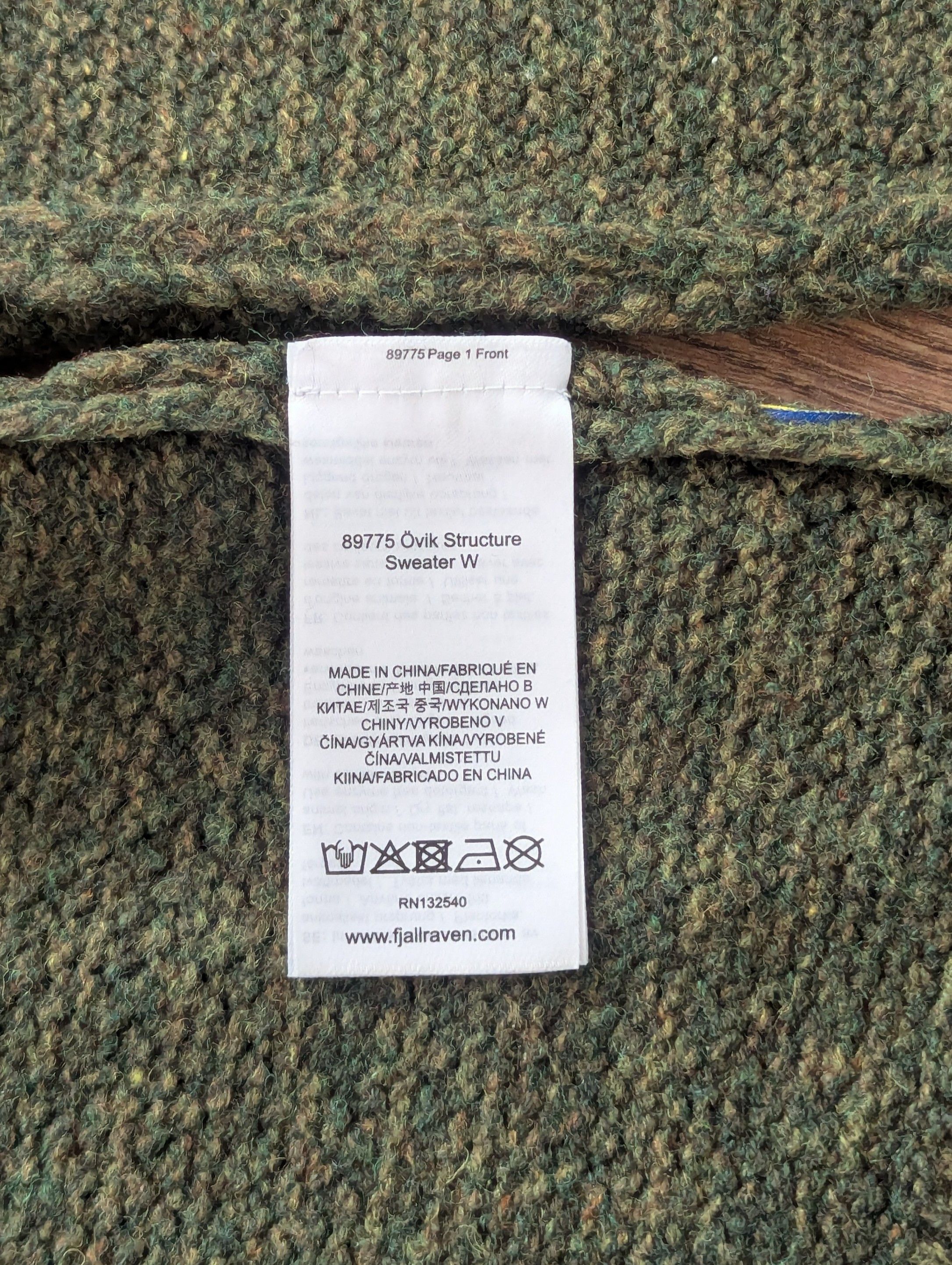 Fjallraven FJALLRAVEN 89775 Ovik Structure Sweater M 100% Wool Outdoor Size M / US 6-8 / IT 42-44 - 9 Thumbnail