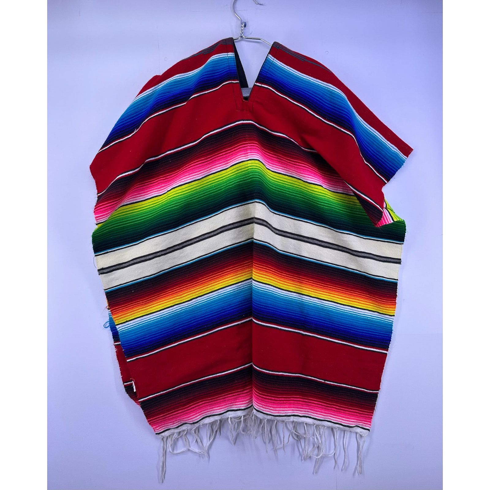 & Other Stories Mexican Multi Color Long Poncho 72” long Size US XL / EU 56 / 4 - 1 Thumbnail