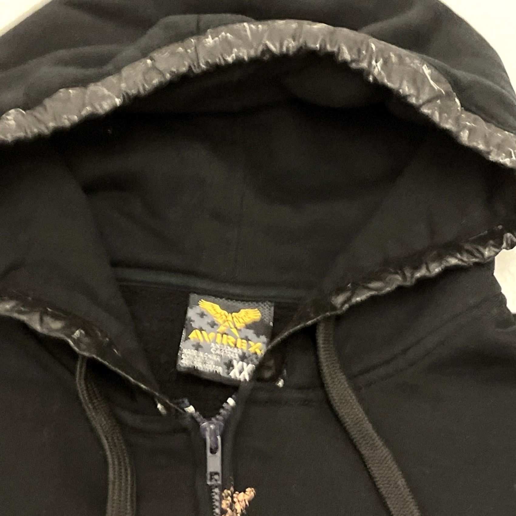 Avirex Avirex Hoodie Mens 2XL Black Graphic Crest Full Zip Y2K Sweatshirt Size US XXL / EU 58 / 5 - 5 Thumbnail