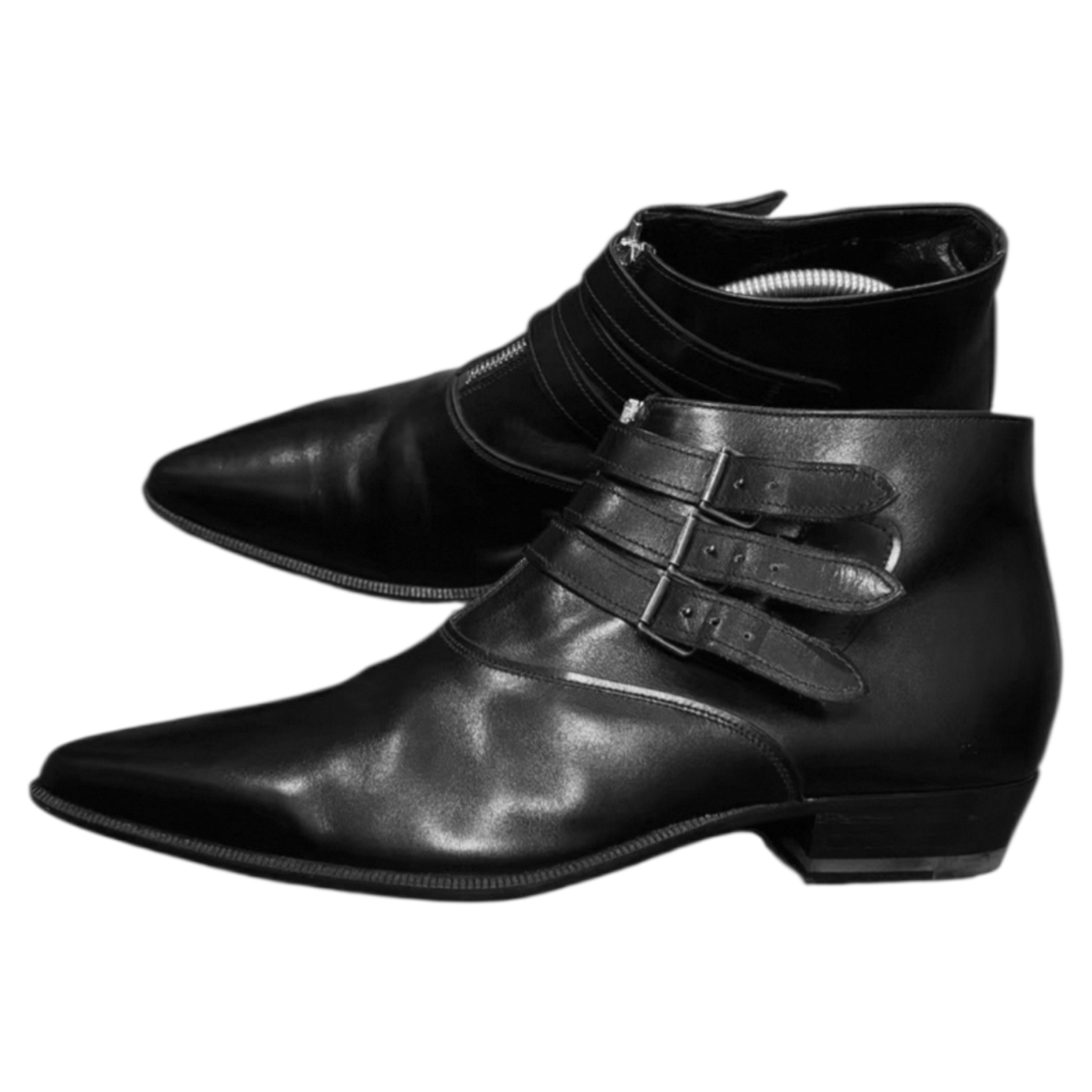SAINT LAURENT SS14 Duckiesウェスタンブーツ サイズ40 Saint Laurent SS14 Western Buckle Duckies Boots – Bang Bang