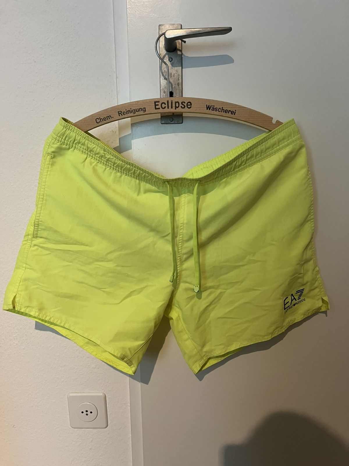 Emporio Armani Yellow EA7 Swimshorts Size US 30 / EU 46 - 1 Thumbnail