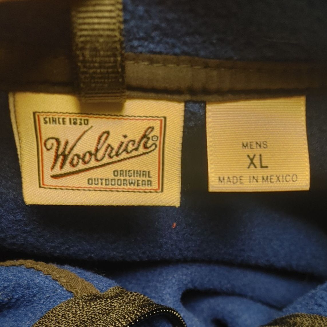Other Woolrich Original Outerwear Men's Navy Blue Fleece Pull-Over Size US XL / EU 56 / 4 - 3 Thumbnail