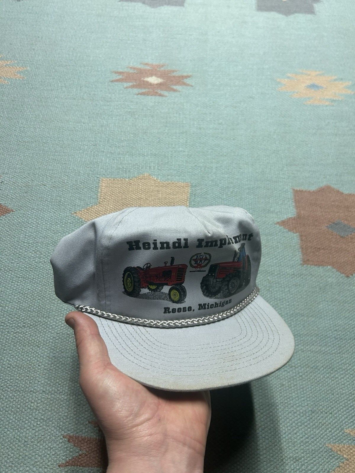 Vintage Vintage snapback hat Heindl implement Michigan tractor farm Size ONE SIZE - 1 Thumbnail