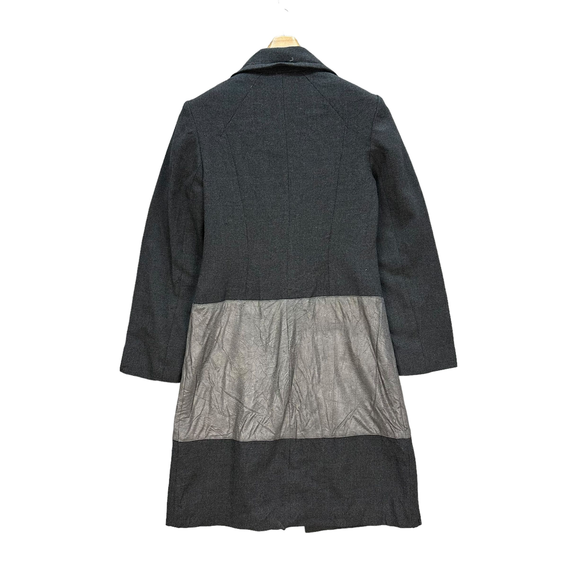 Japanese Brand Vintage Ingrid Van de Wiele Hybrid Wool Overcoat #A25-0560 Size XS / US 0-2 / IT 36-38 - 11 Thumbnail