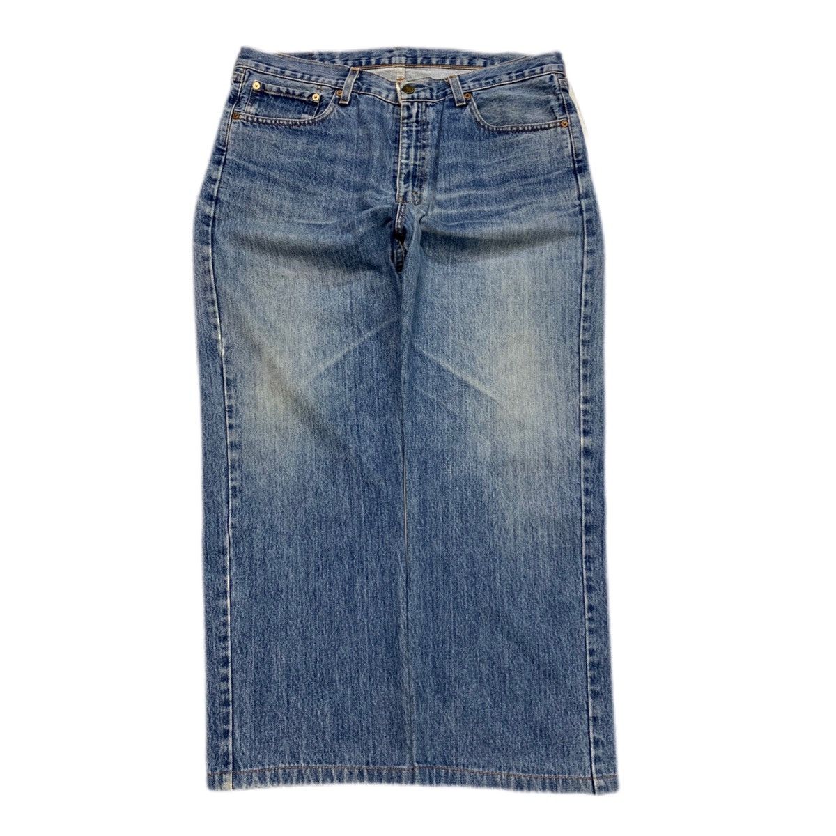Levi's Vintage Clothing Y2k 00s Vintage Blue faded wide Leg Levi 751 Denim jeans Size US 36 / EU 52 - 1 Thumbnail