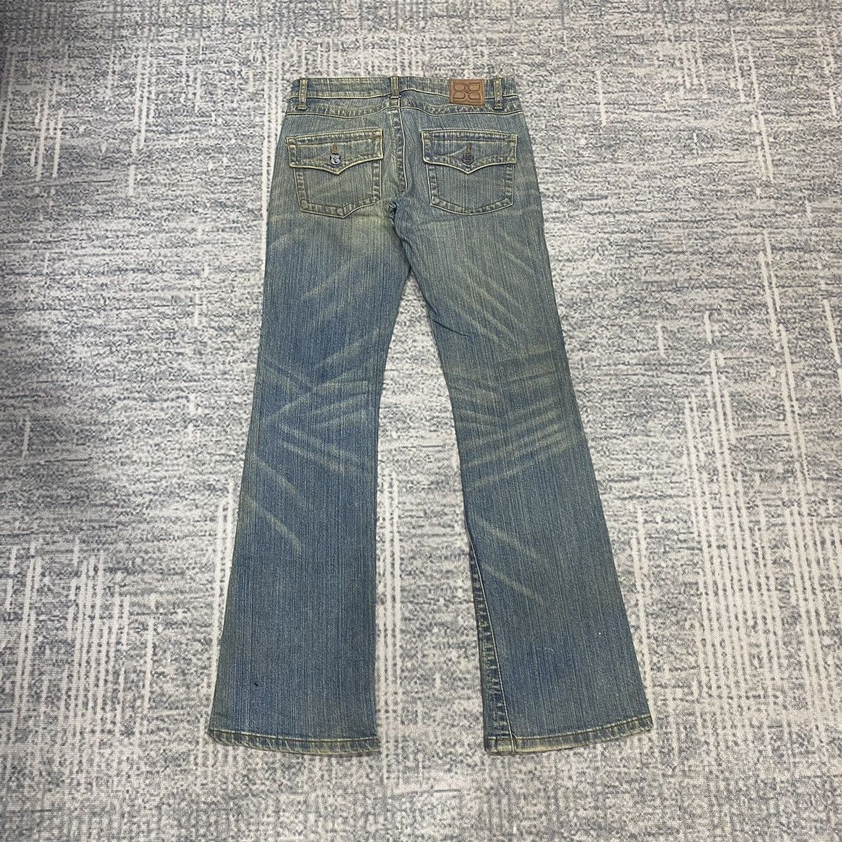 Hysteric Glamour × Japanese Brand × Le Grande Bleu (L.G.B.) Flare☠️BCBGMAXAZRIA Mud Wash Bootcut Punk Cowboy Vintage Size US 30 / EU 46 - 2 Thumbnail