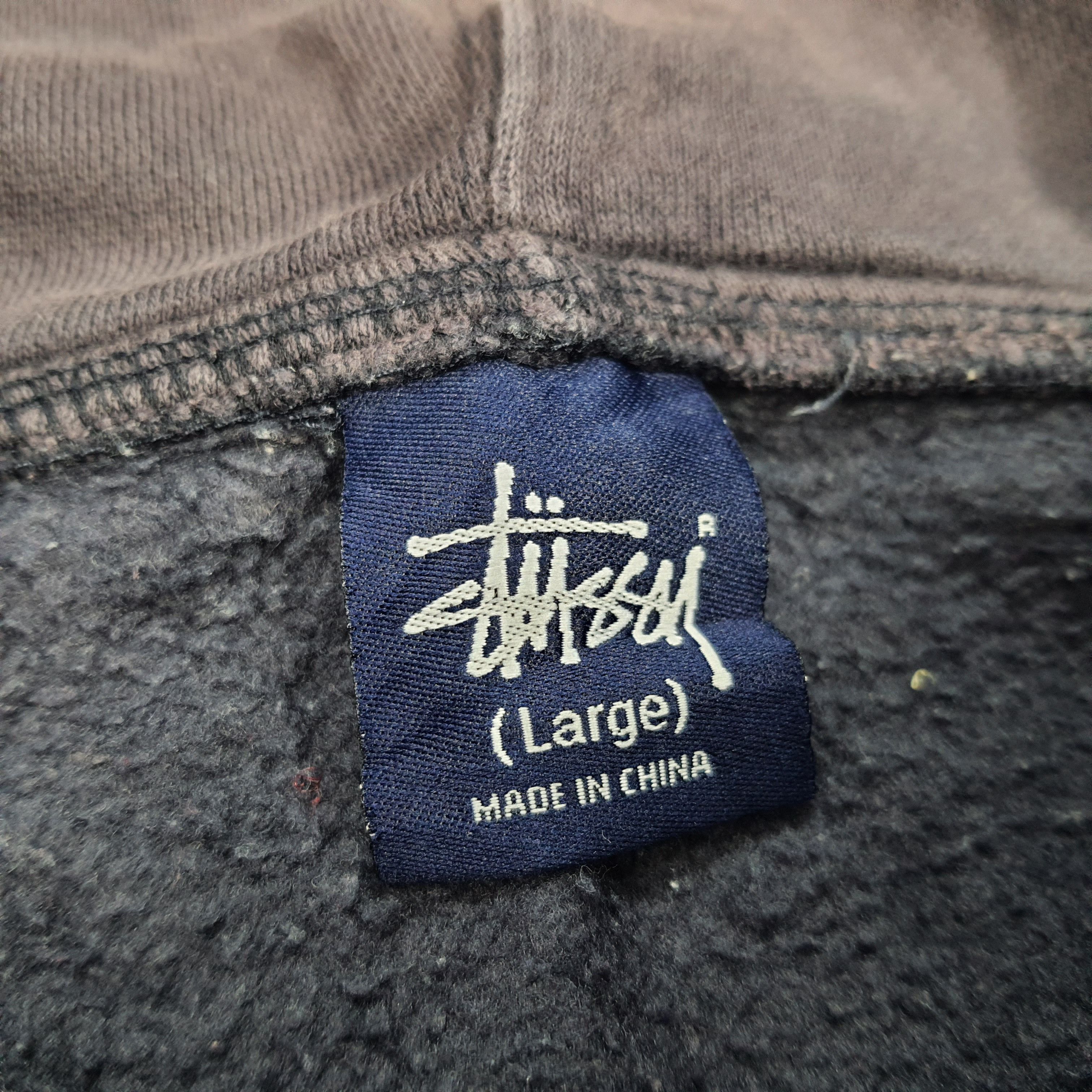 Stussy × Vintage Vintage Stussy Spell Out Custom Back Logo Hoodie Size US XL / EU 56 / 4 - 6 Thumbnail