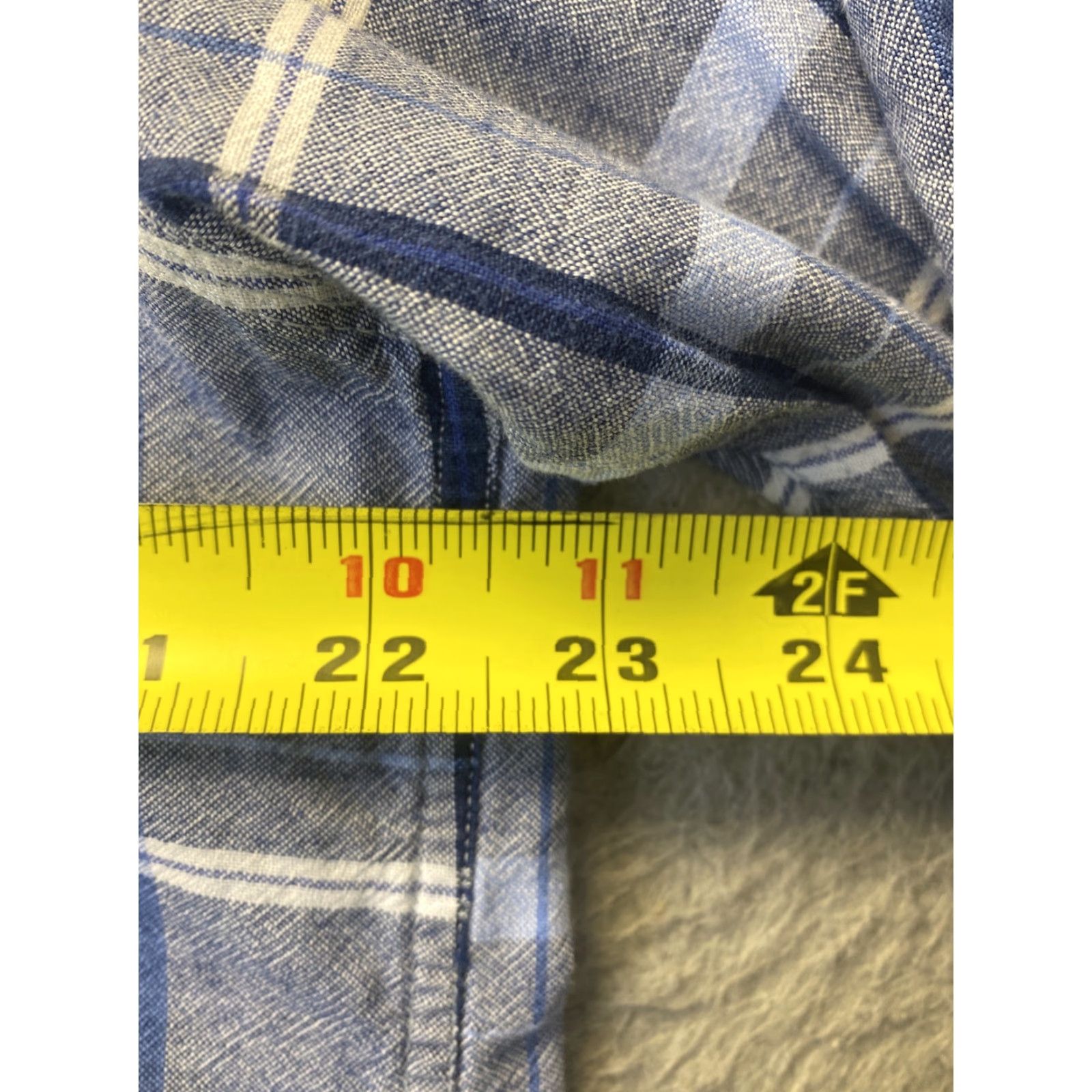 Barbour Barbour Shirt Mens Large Blue Plaid Cotton Button Up Long Sleeve/ 109-11 Size US L / EU 52-54 / 3 - 6 Thumbnail