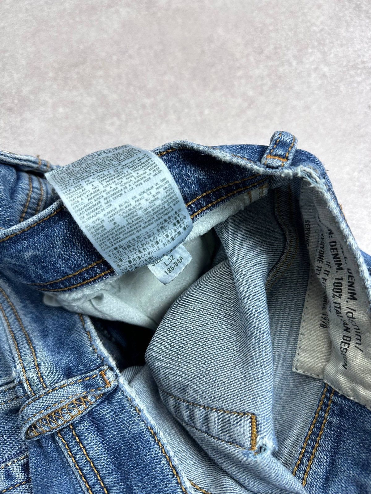 Diesel Vintage Diesel Distressed Y2K Slim Jeans 32 Size US 32 / EU 48 - 13 Thumbnail