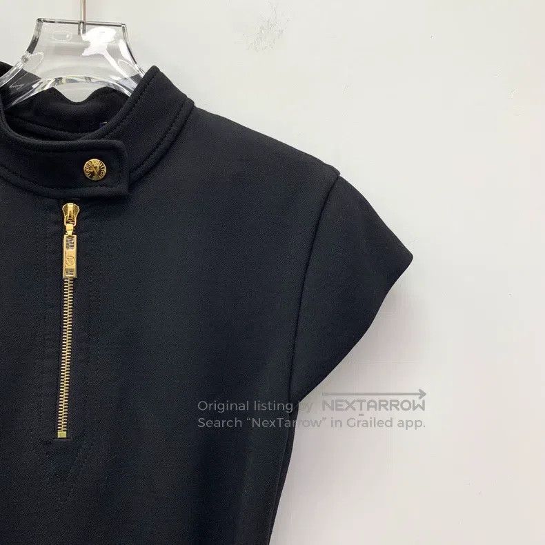 Louis Vuitton Louis Vuitton Black Ruffle Lace Asymmetric Wool Half Zippe Size XXS / US 00 / IT 34 - 3 Thumbnail