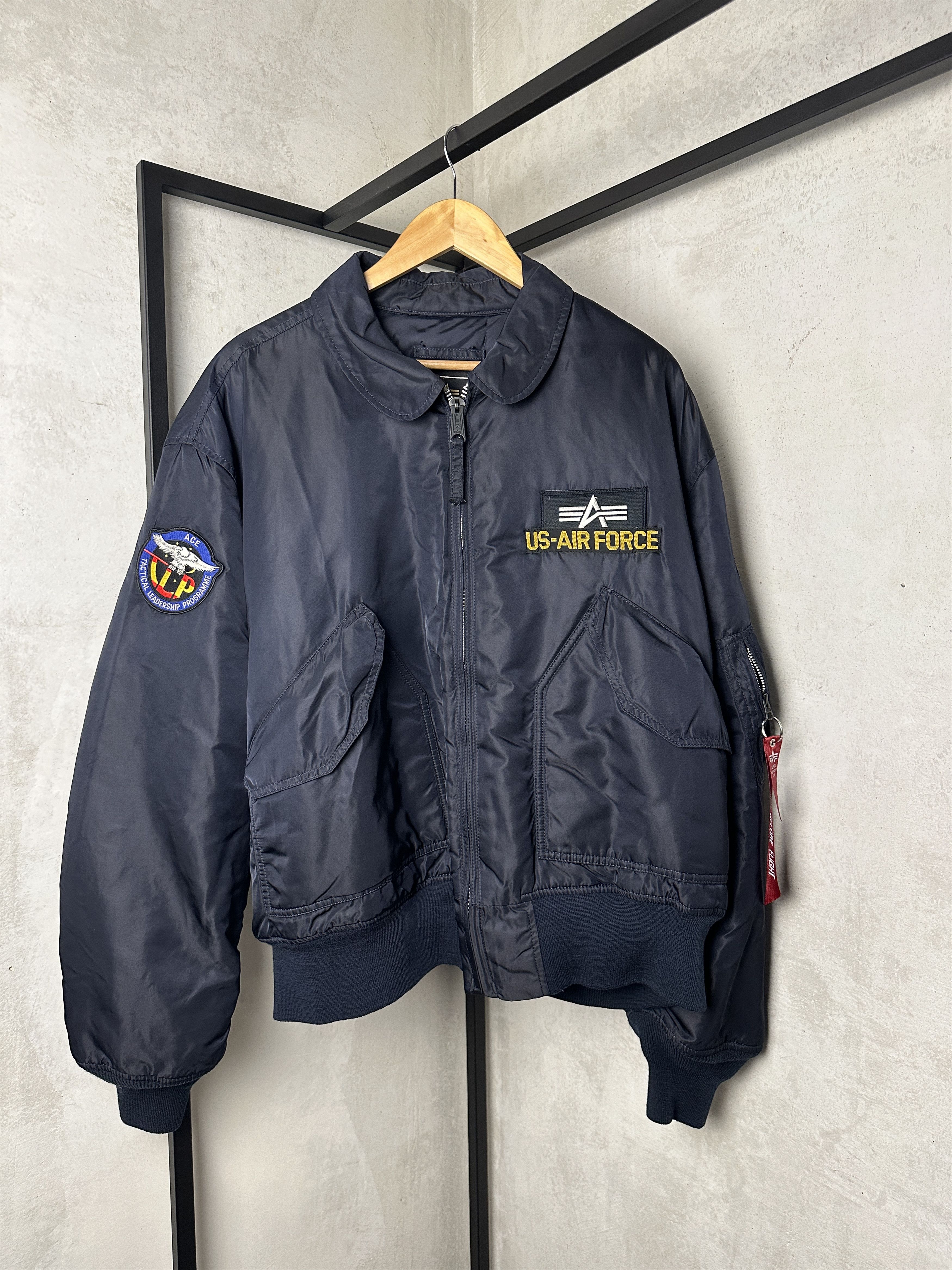 Alpha Industries Vintage Alpha Industries USAF With Patches Bomber Jacket Size US XXL / EU 58 / 5 - 1 Thumbnail