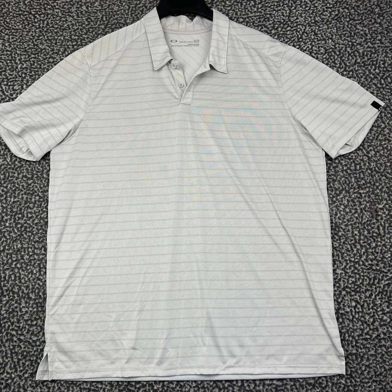 Oakley Oakley Golf Polo Shirt Men Striped Short Sleeve Collared XL Size US XL / EU 56 / 4 - 1 Thumbnail