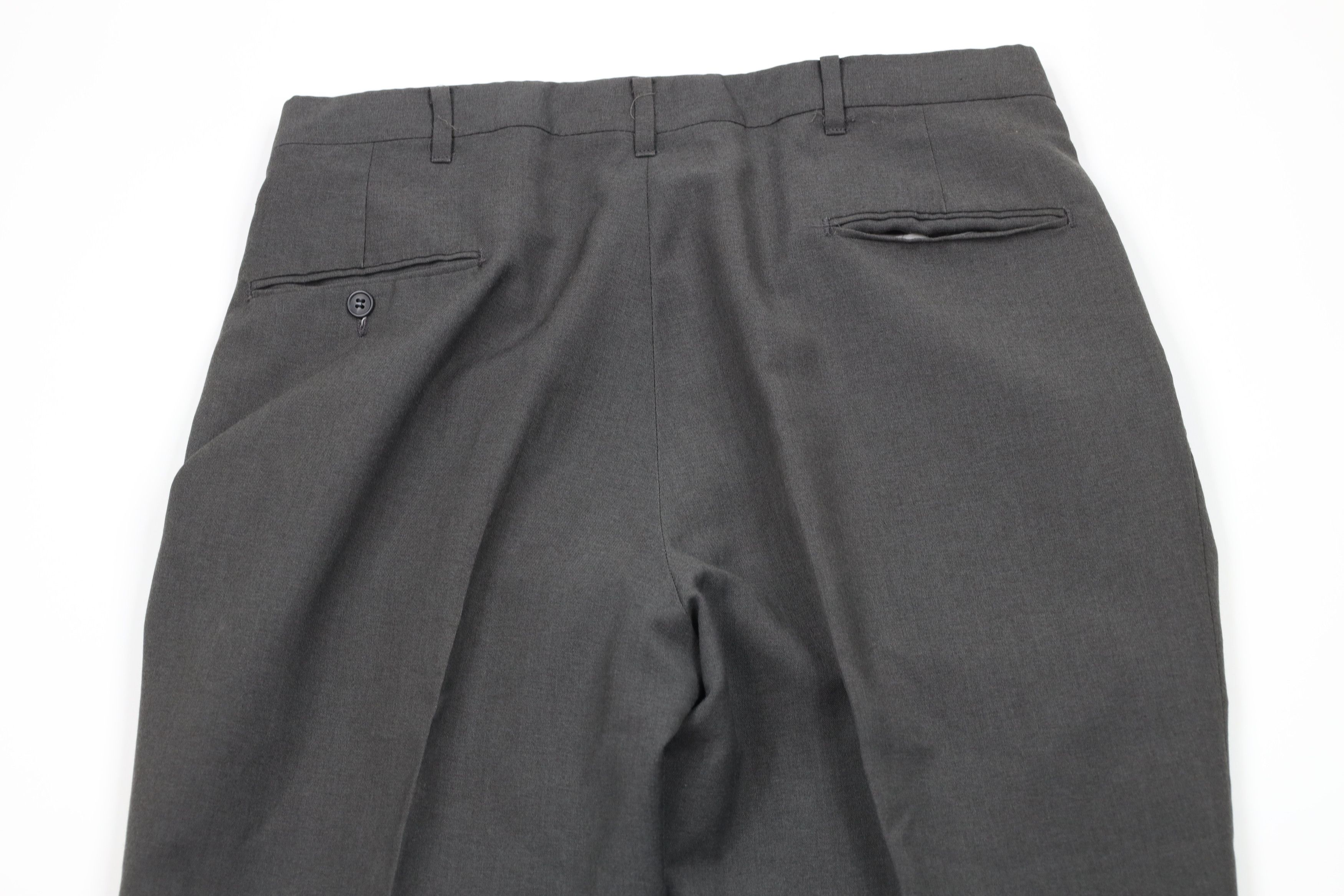 Vintage Vintage 90s Streetwear Wool Blend Wide Leg Chino Pants USA Size US 32 / EU 48 - 11 Thumbnail