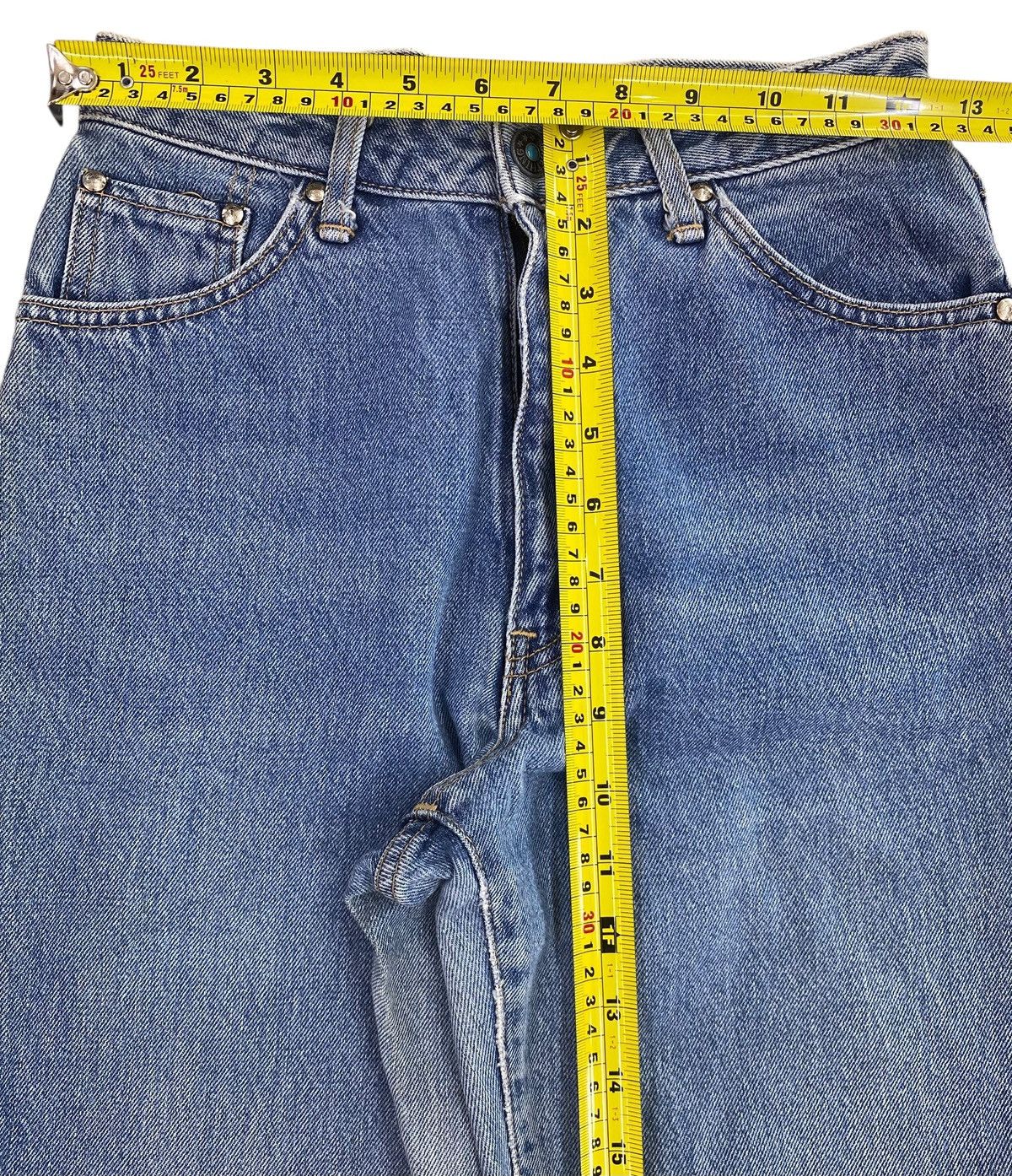 Edwin Edwin Acid Wash Straight Leg Style Jeans Size 24" / US 00 / IT 34 - 6 Thumbnail