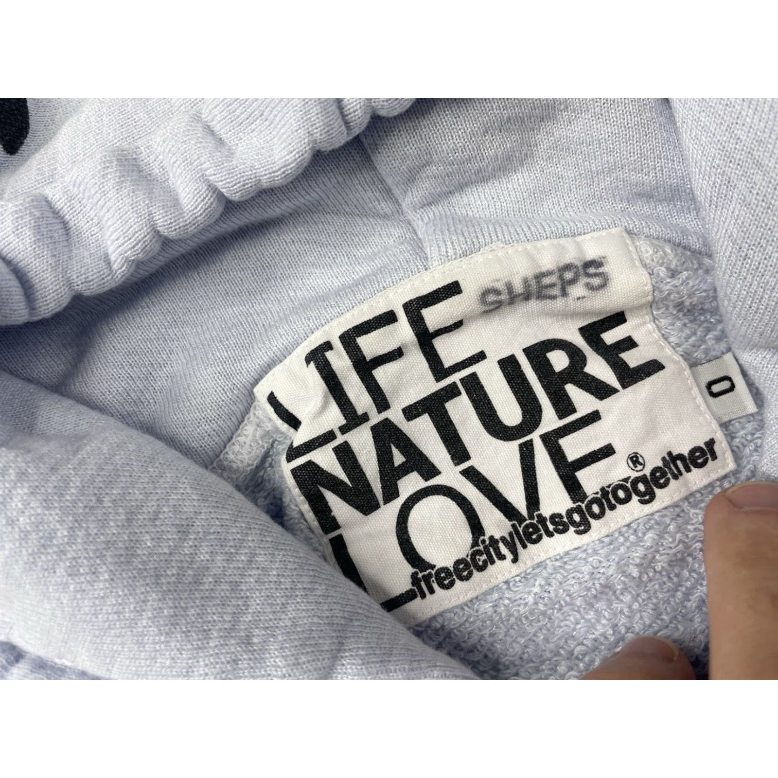 FREECITY Free City Hoodie Women 0 Light Blue Pullover Hooded Logo Soft Life Nature Love Size XS / US 0-2 / IT 36-38 - 2 Thumbnail