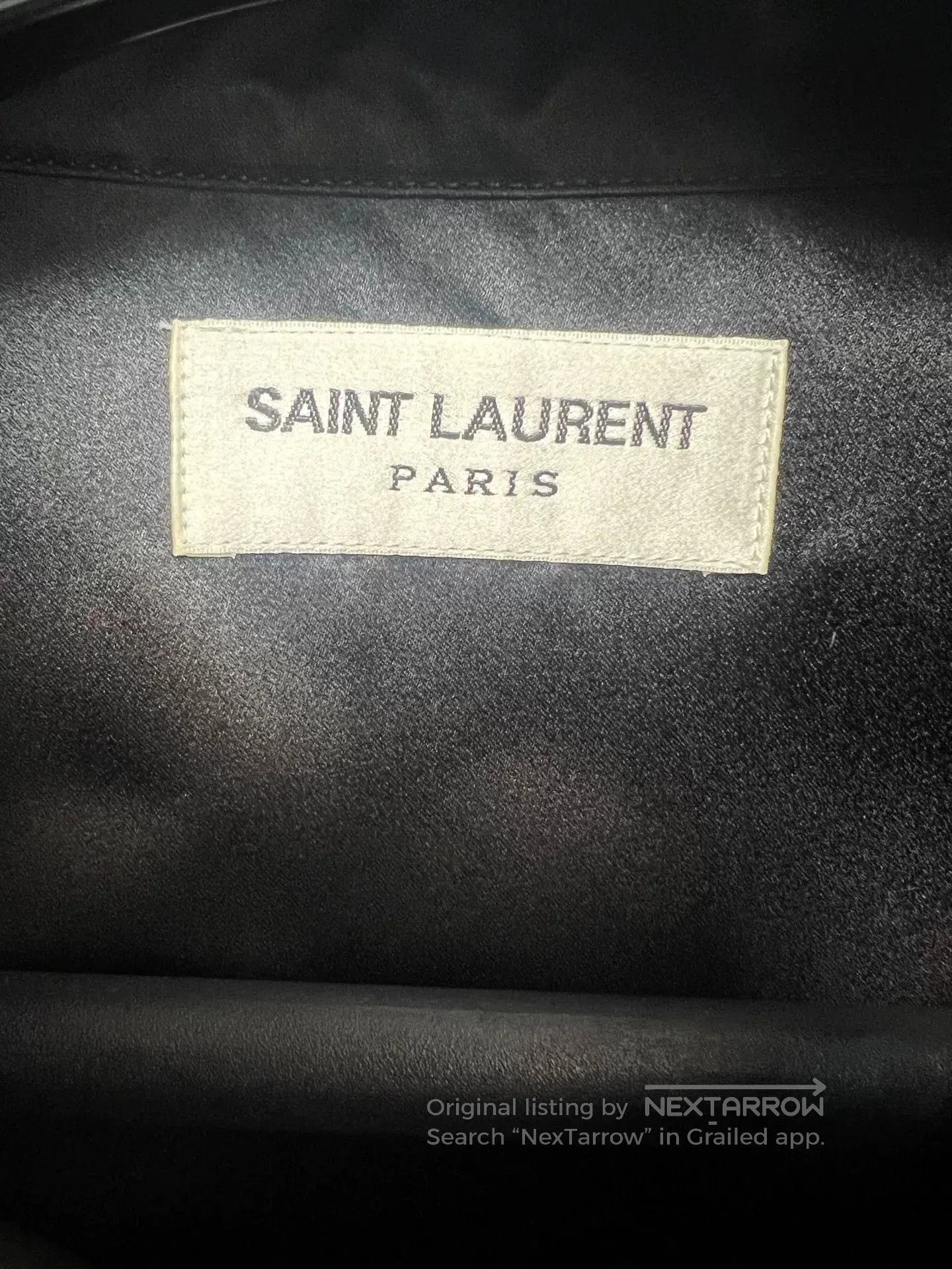 Saint Laurent Paris Saint Laurent Black Silk Runway Shirt. Size US M / EU 48-50 / 2 - 3 Thumbnail